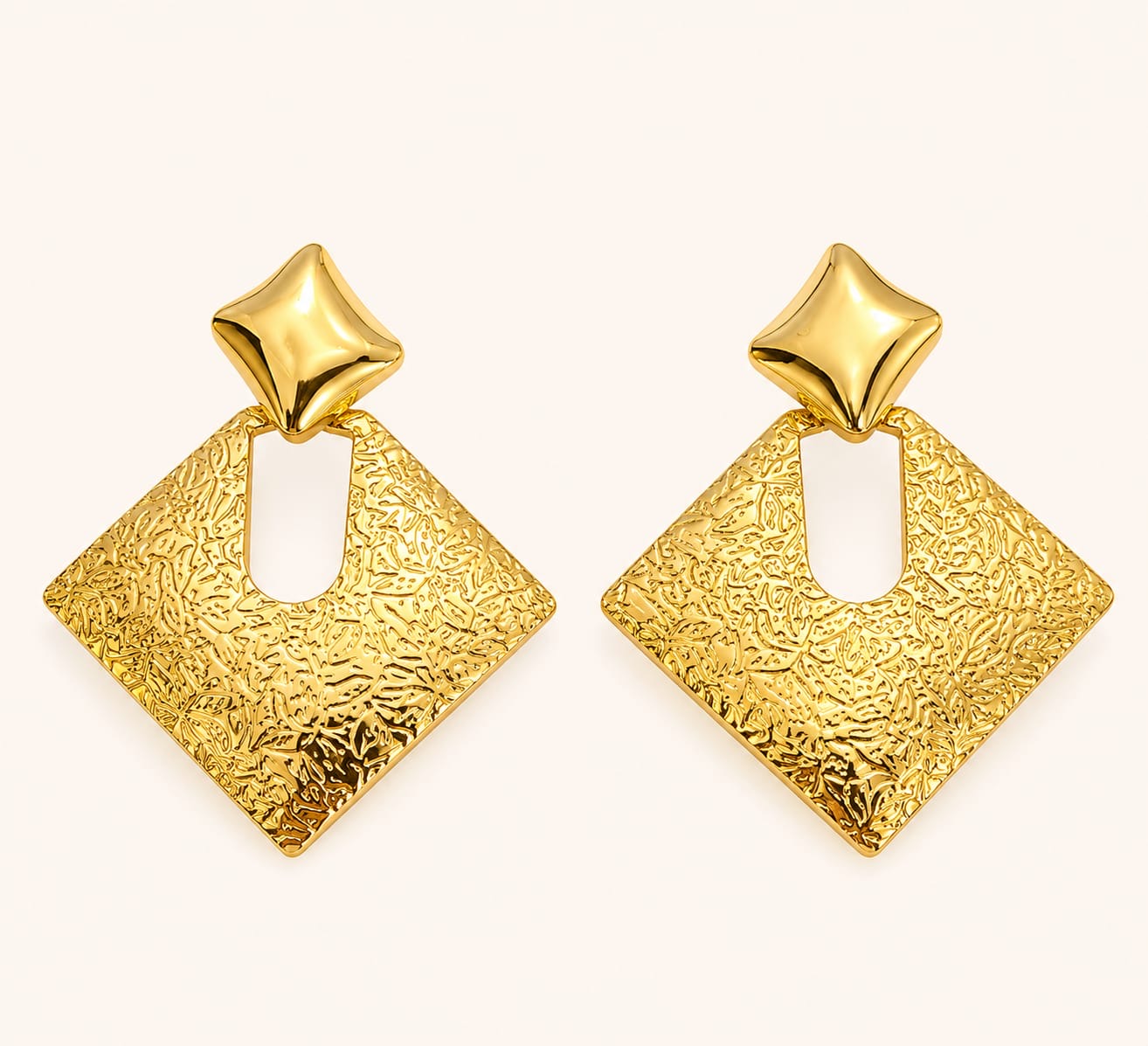 Nayera Earrings — Gold tone