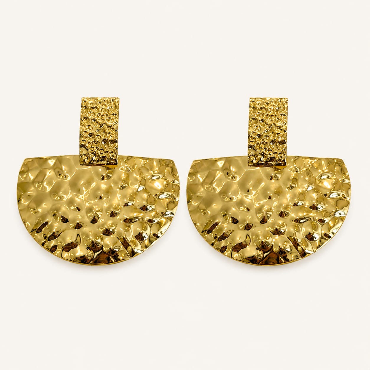 Amar Earrings — Gold tone