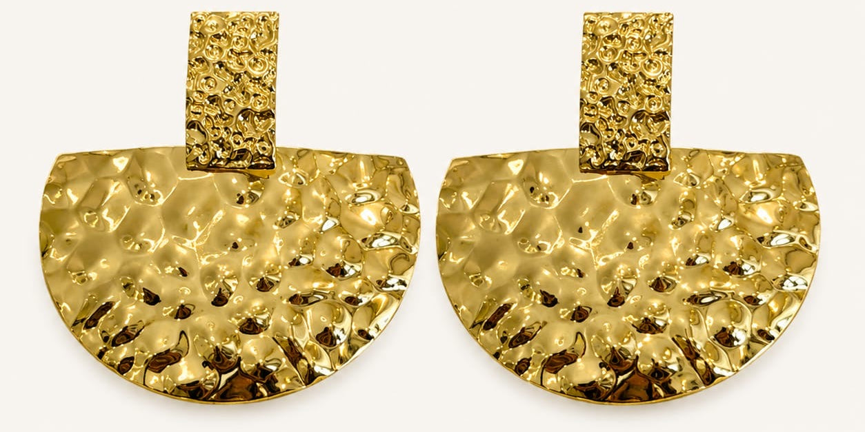 Amar Earrings — Gold tone