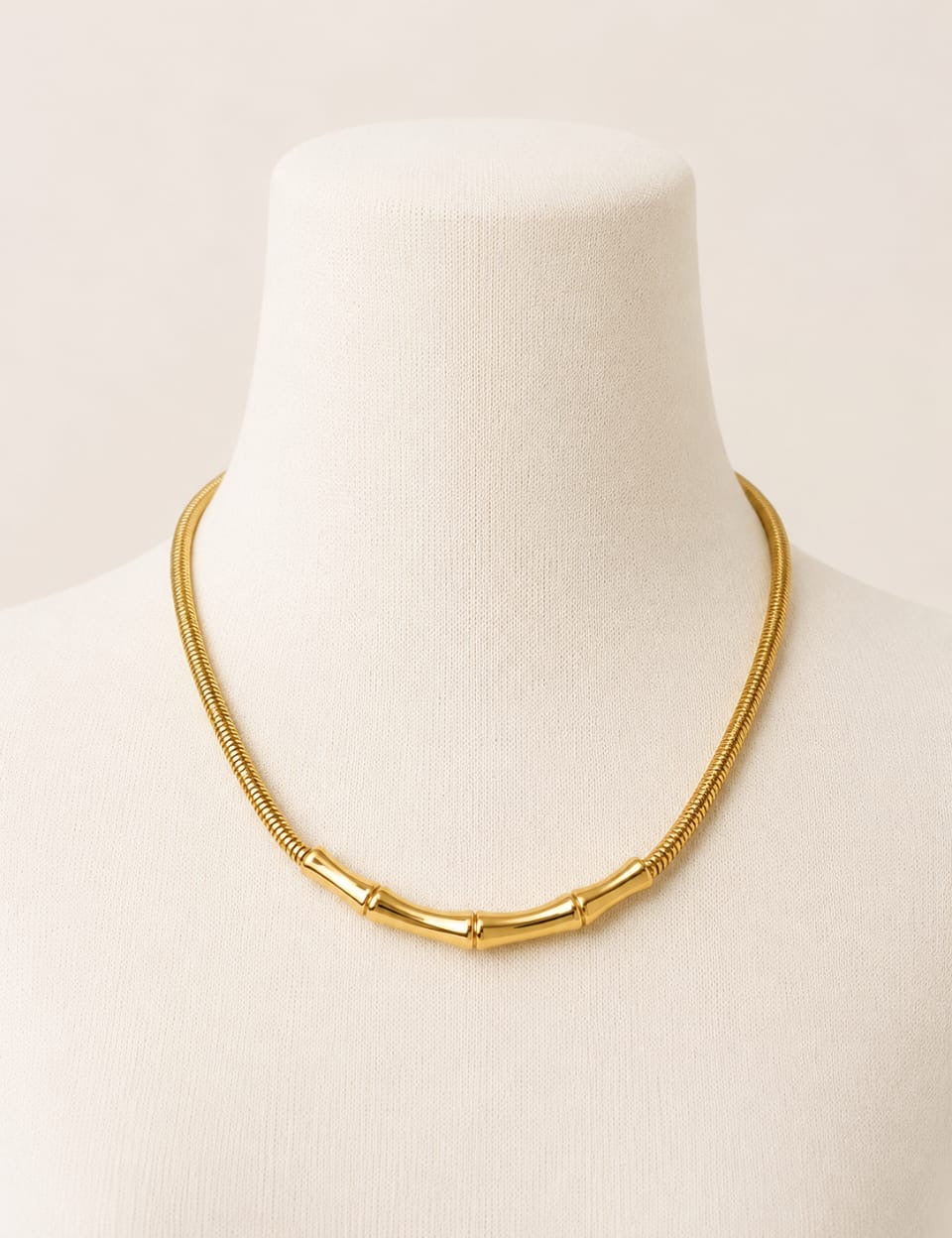 Ghosoun Necklace — Gold tone