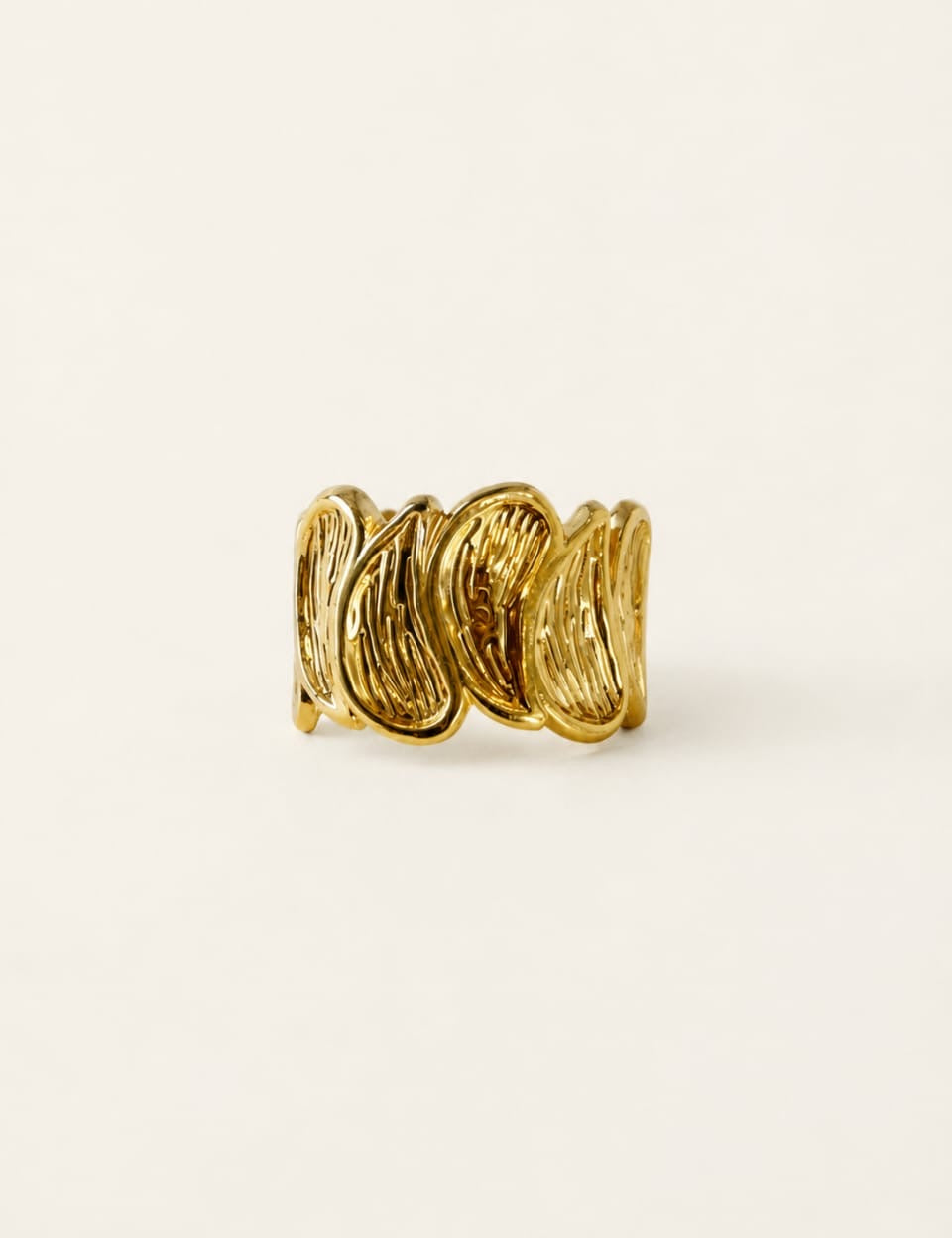 Bareeq Ring — Gold tone