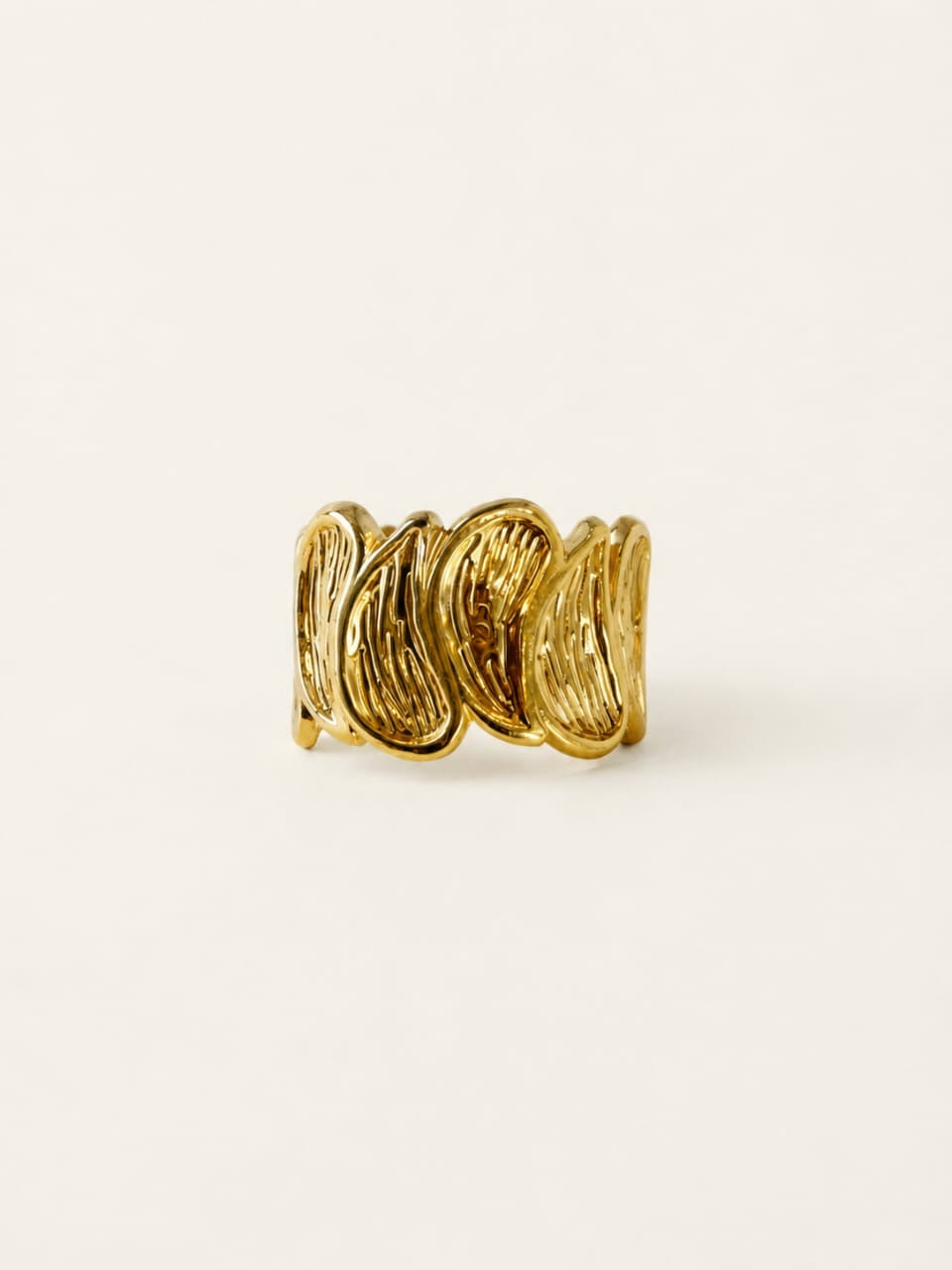 Bareeq Ring — Gold tone