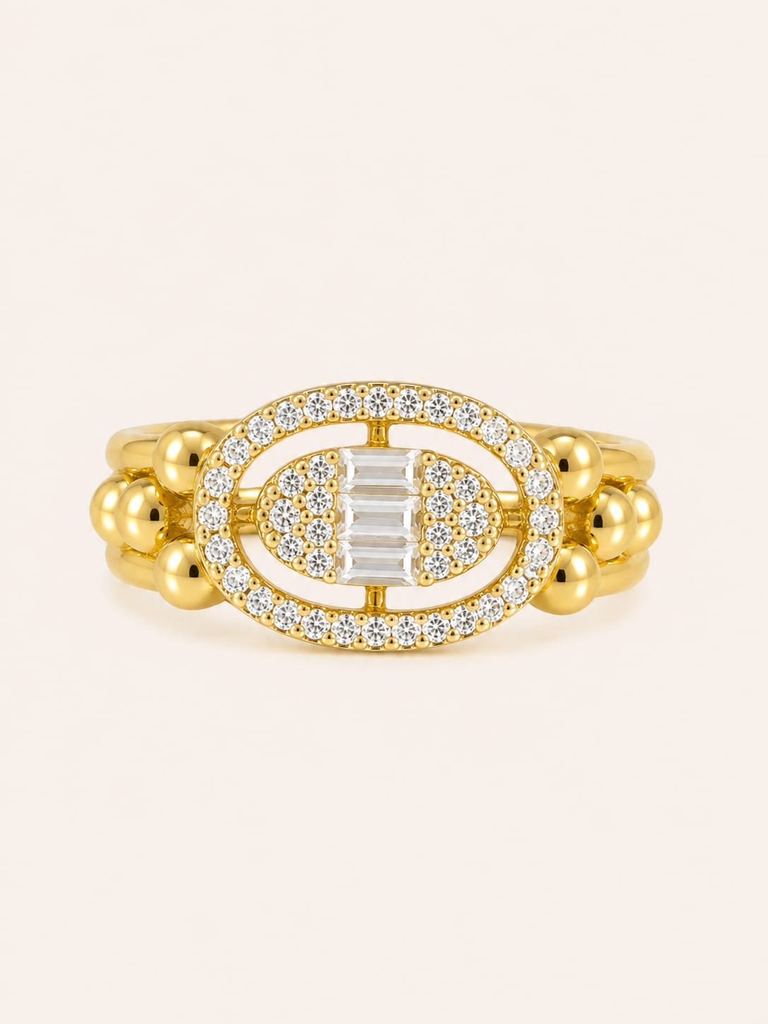 Jawhara Ring — Gold tone