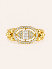 Jawhara Ring — Gold tone